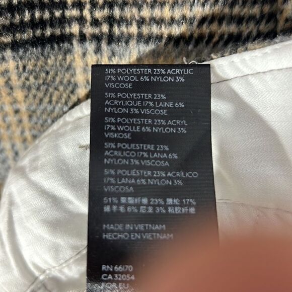 FREE PEOPLE KYE PLAID WOOL HIGH RISE PANTS TROUSERS NEW SIZE 8 - Picture 5 of 7